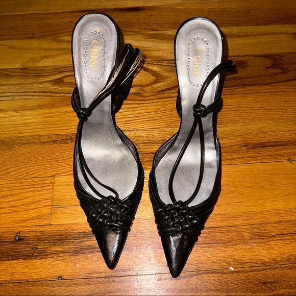 Authentic Chloe Slingback Pumps Size 39 - Picture 1 of 4